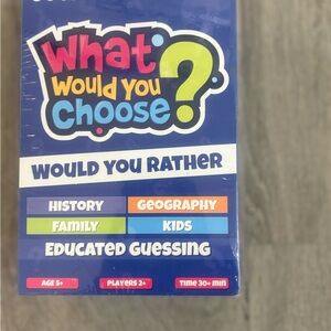 What Would You Choose? Kids Trivia Game - Blue